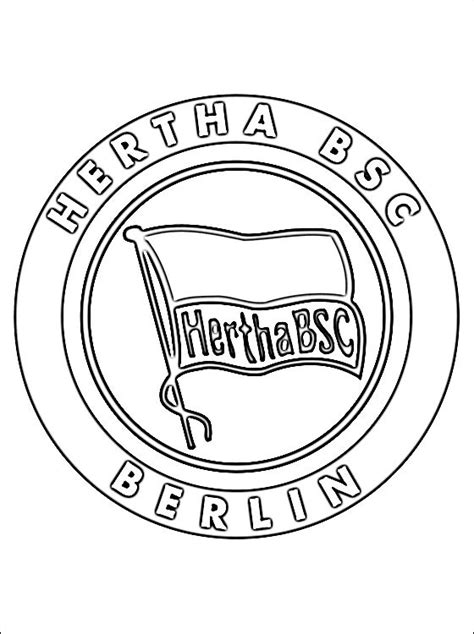 hertha bsc logo zum ausmalen